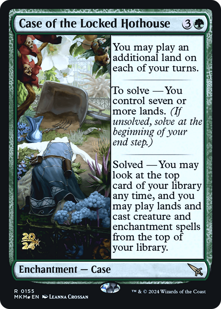 Case of the Locked Hothouse [Murders at Karlov Manor Prerelease Promos] | Mindsight Gaming
