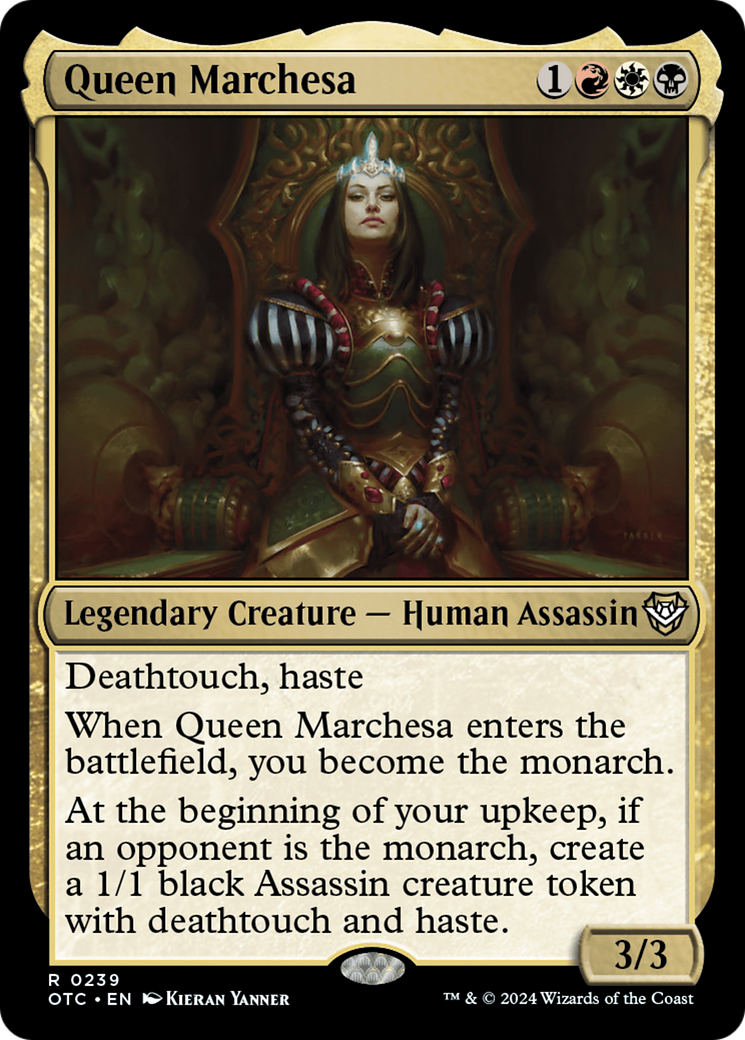 Queen Marchesa [Outlaws of Thunder Junction Commander] | Mindsight Gaming