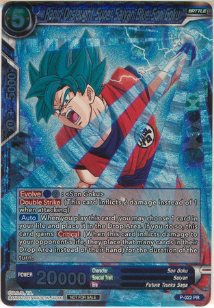 Rapid Onslaught Super Saiyan Blue Son Goku (P-022) [Promotion Cards] | Mindsight Gaming