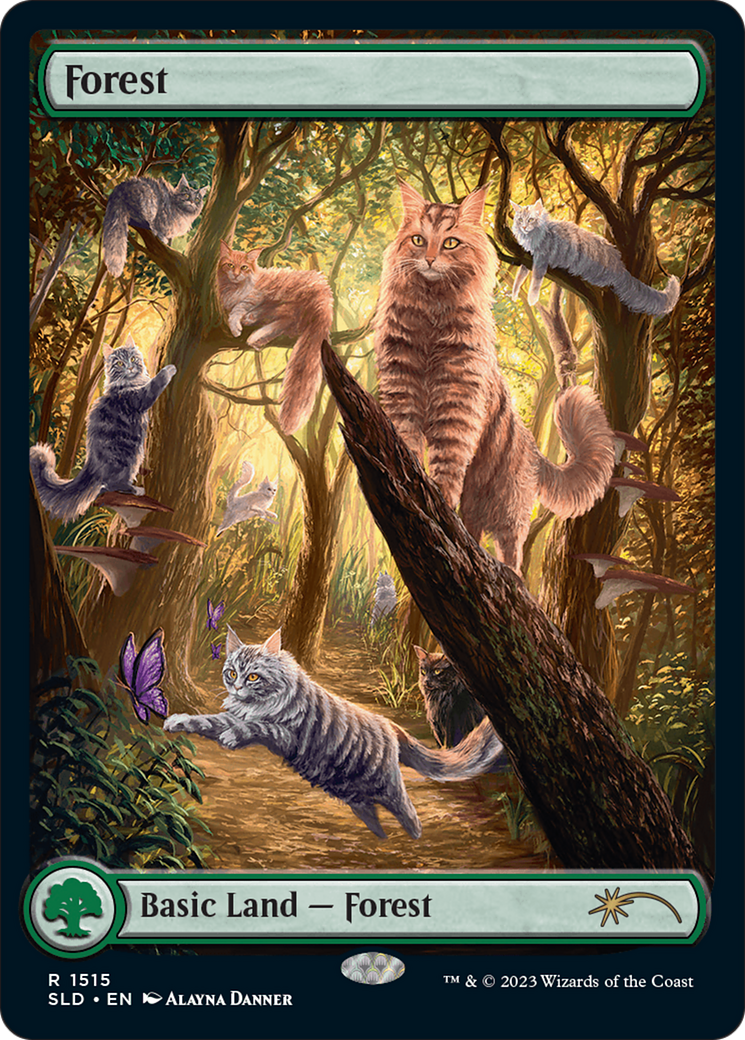 Forest (1515) [Secret Lair Commander Deck: Raining Cats and Dogs] | Mindsight Gaming