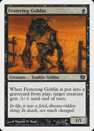 Festering Goblin [Ninth Edition] | Mindsight Gaming