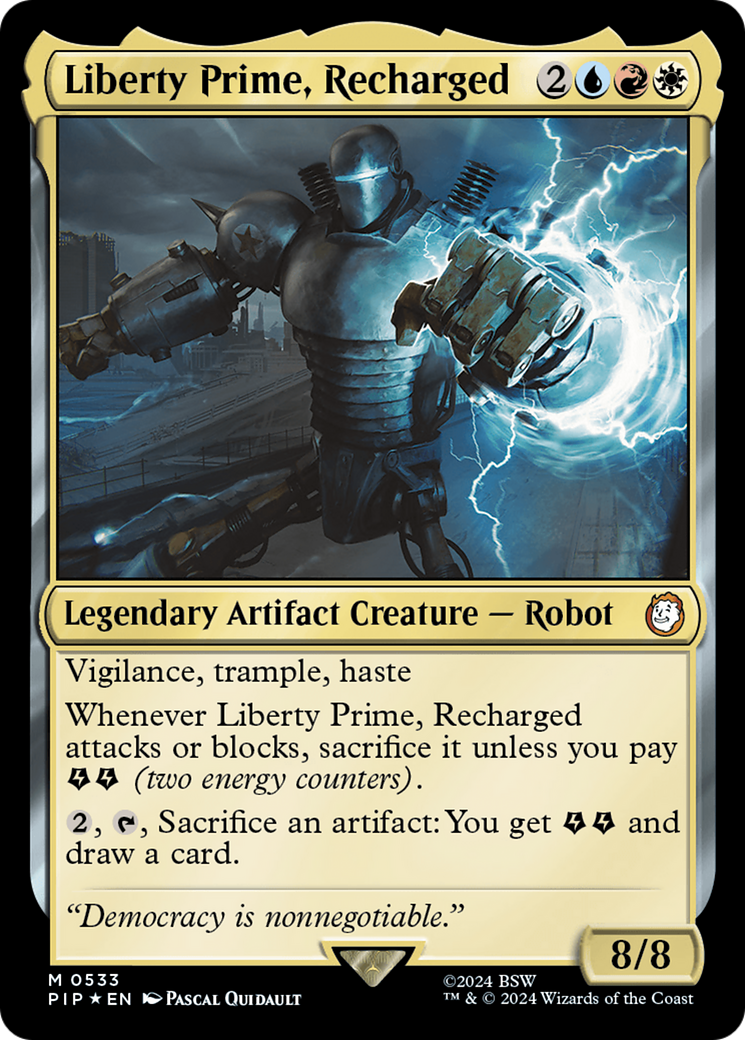 Liberty Prime, Recharged (Surge Foil) [Fallout] | Mindsight Gaming