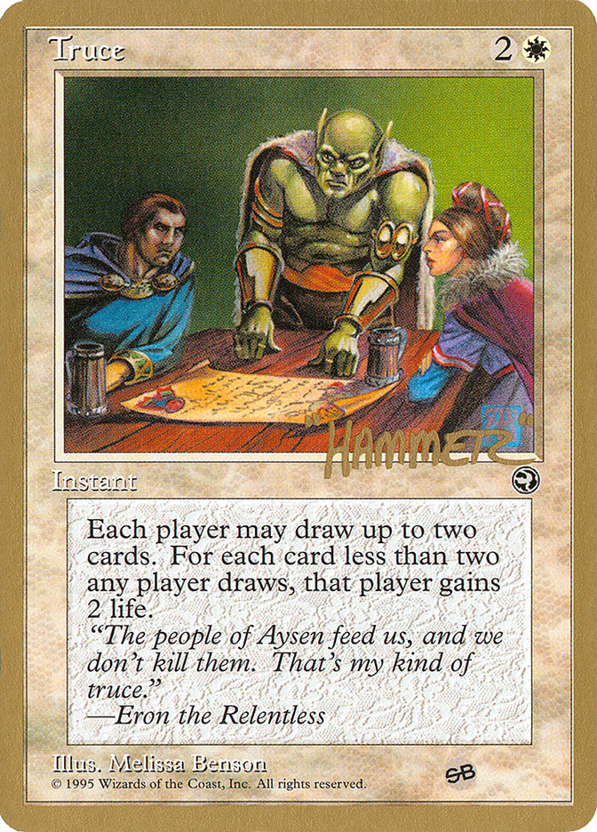 Truce (Shawn "Hammer" Regnier) (SB) [Pro Tour Collector Set] | Mindsight Gaming