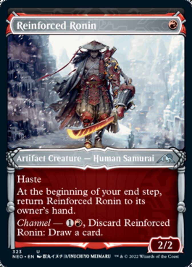 Reinforced Ronin (Showcase Samurai) [Kamigawa: Neon Dynasty] | Mindsight Gaming