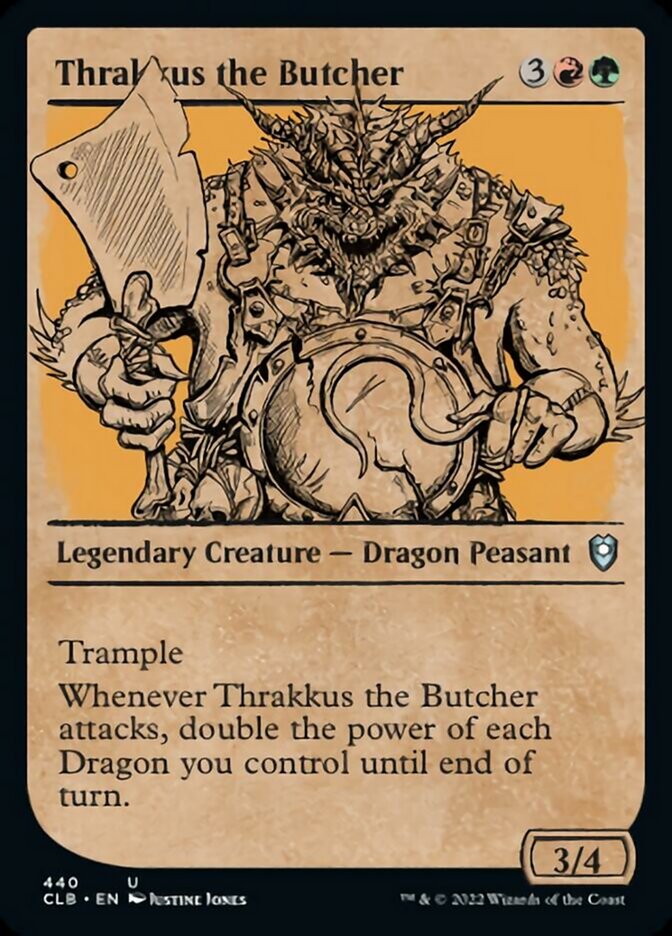 Thrakkus the Butcher (Showcase) [Commander Legends: Battle for Baldur's Gate] | Mindsight Gaming