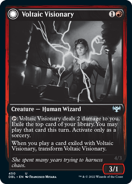 Voltaic Visionary // Volt-Charged Berserker [Innistrad: Double Feature] | Mindsight Gaming