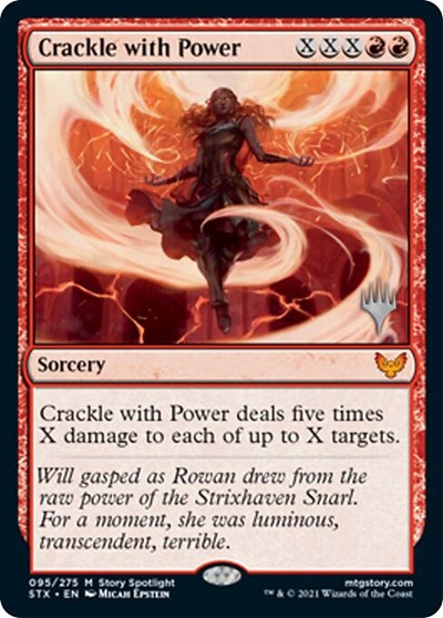 Crackle with Power (Promo Pack) [Strixhaven: School of Mages Promos] | Mindsight Gaming