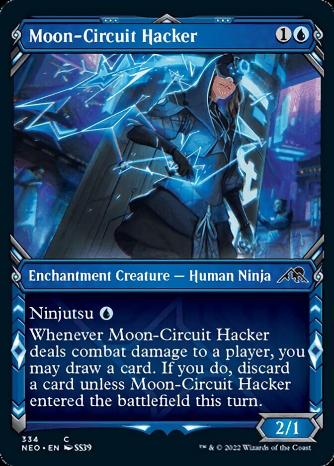 Moon-Circuit Hacker (Showcase Ninja) [Kamigawa: Neon Dynasty] | Mindsight Gaming
