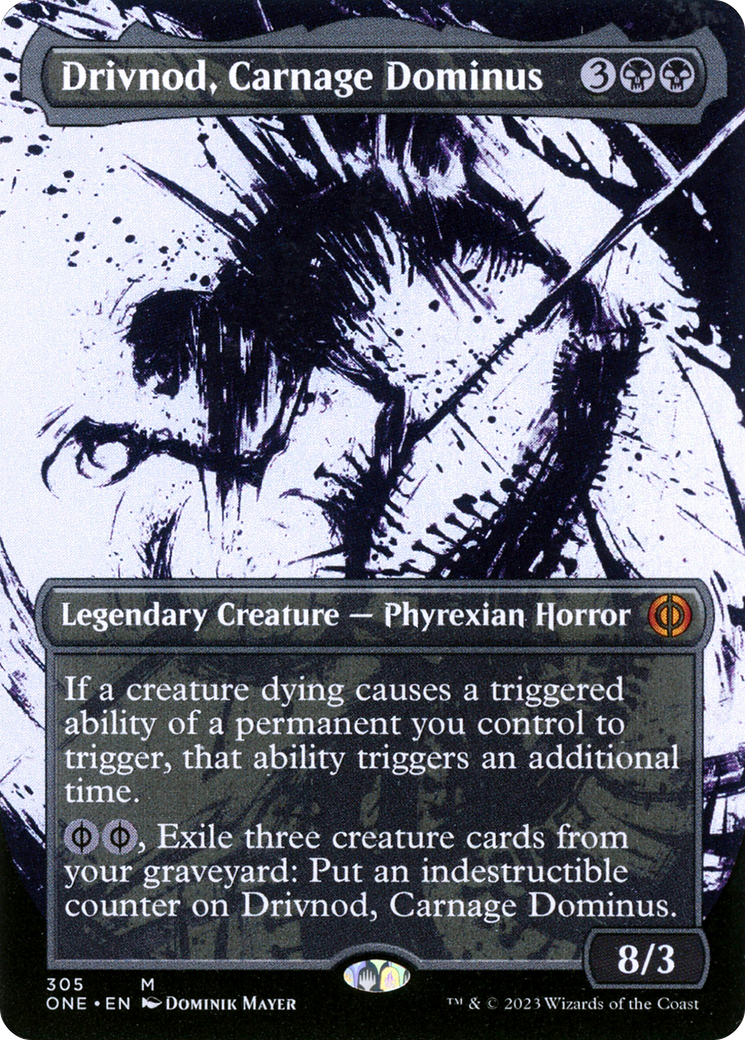 Drivnod, Carnage Dominus (Borderless Ichor) [Phyrexia: All Will Be One] | Mindsight Gaming