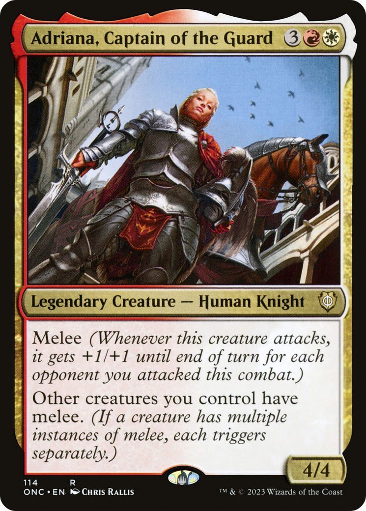 Adriana, Captain of the Guard [Phyrexia: All Will Be One Commander] | Mindsight Gaming