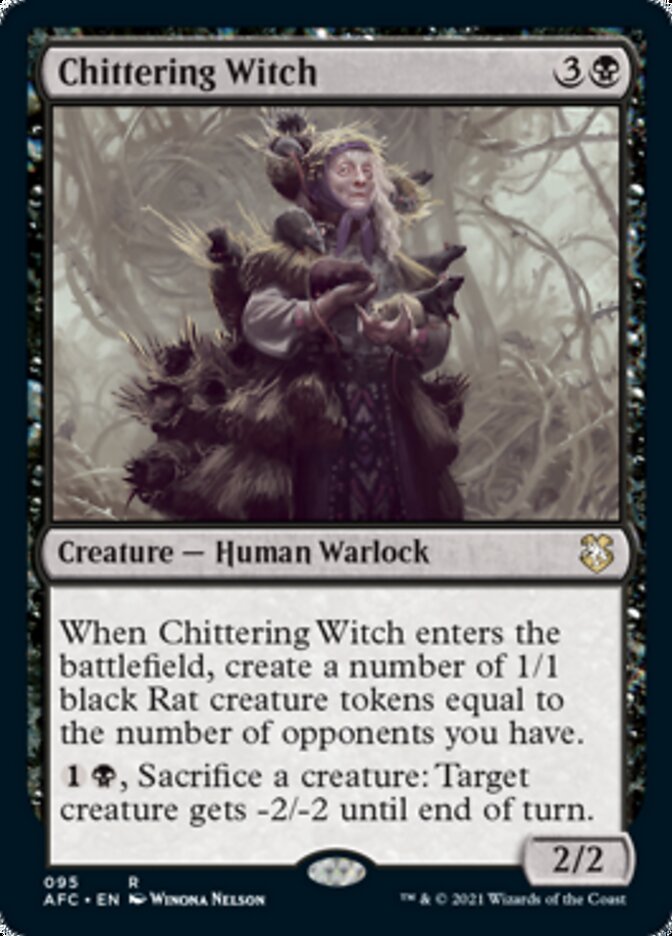 Chittering Witch [Dungeons & Dragons: Adventures in the Forgotten Realms Commander] | Mindsight Gaming