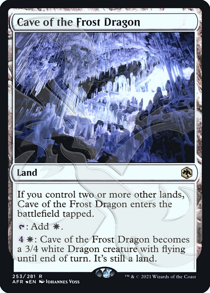 Cave of the Frost Dragon (Ampersand Promo) [Dungeons & Dragons: Adventures in the Forgotten Realms Promos] | Mindsight Gaming