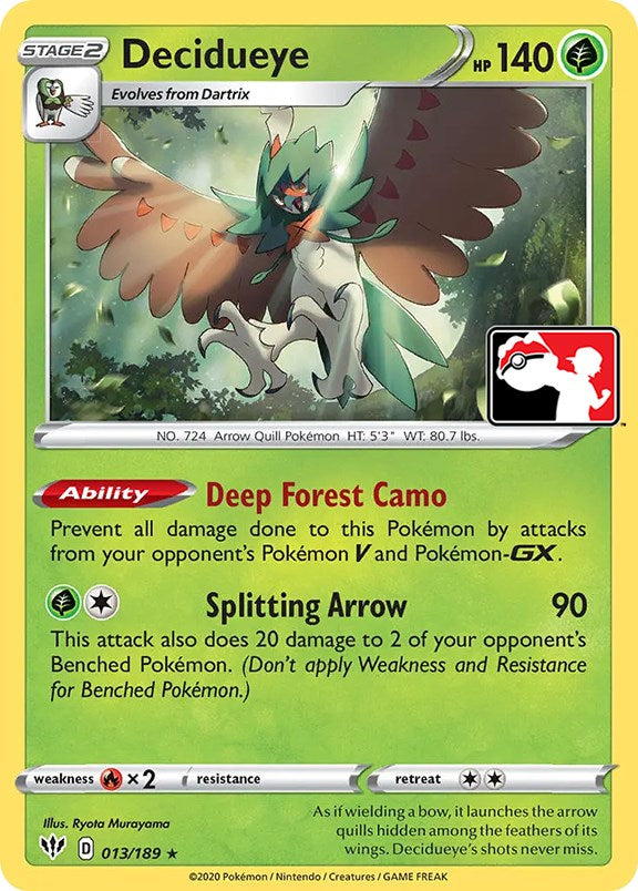 Decidueye (013/189) [Prize Pack Series One] | Mindsight Gaming