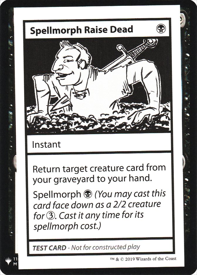 Spellmorph Raise Dead [Mystery Booster Playtest Cards] | Mindsight Gaming