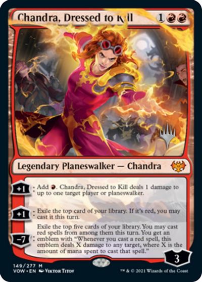 Chandra, Dressed to Kill (Promo Pack) [Innistrad: Crimson Vow Promos] | Mindsight Gaming