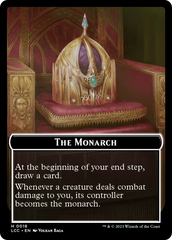The Monarch // Dinosaur Double-Sided Token [The Lost Caverns of Ixalan Commander Tokens] | Mindsight Gaming