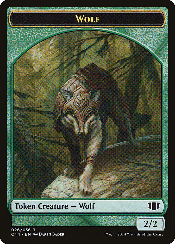 Treefolk // Wolf Double-sided Token [Commander 2014 Tokens] | Mindsight Gaming