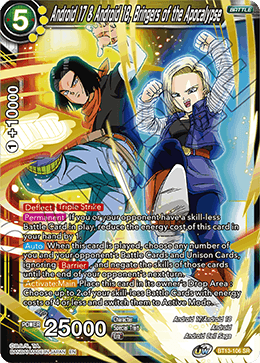 Android 17 & Android 18, Bringers of the Apocalypse (Super Rare) [BT13-106] | Mindsight Gaming