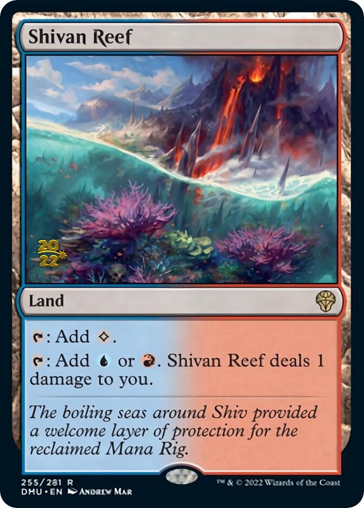 Shivan Reef [Dominaria United Prerelease Promos] | Mindsight Gaming