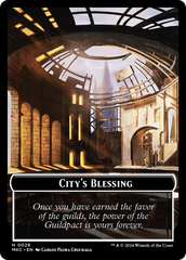 City's Blessing // Human Soldier Double-Sided Token [Murders at Karlov Manor Commander Tokens] | Mindsight Gaming