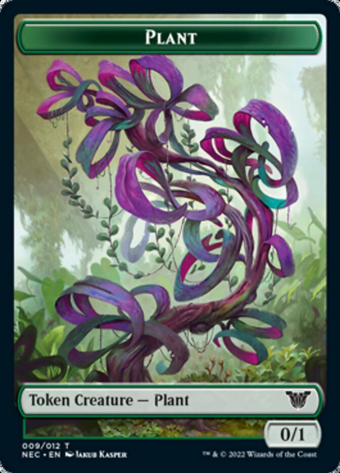 Plant // Treasure Double-sided Token [Kamigawa: Neon Dynasty Commander Tokens] | Mindsight Gaming