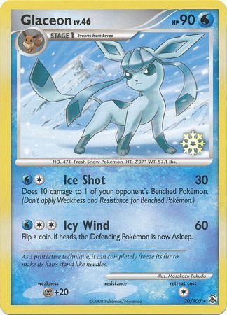 Glaceon (20/100) [Countdown Calendar Promos] | Mindsight Gaming