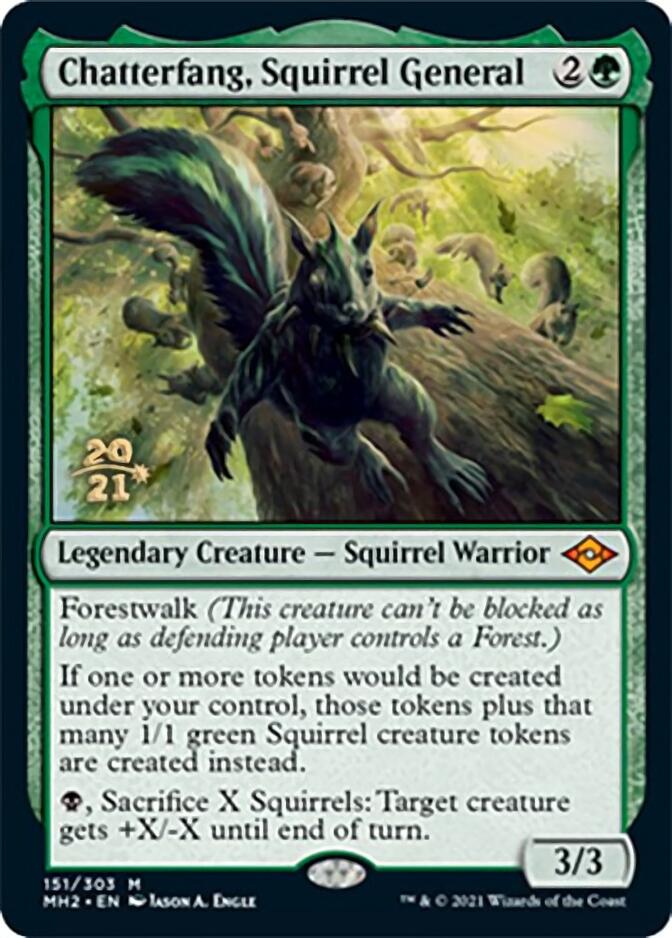 Chatterfang, Squirrel General [Modern Horizons 2 Prerelease Promos] | Mindsight Gaming