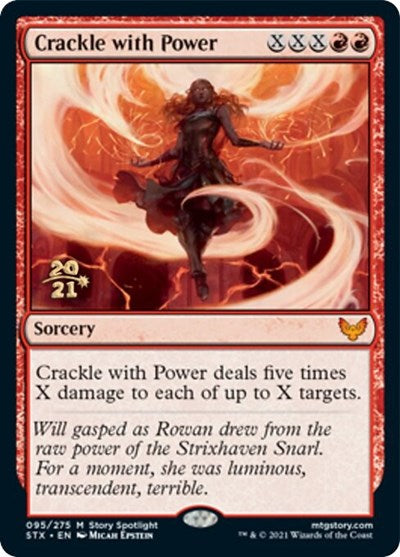 Crackle with Power [Strixhaven: School of Mages Prerelease Promos] | Mindsight Gaming