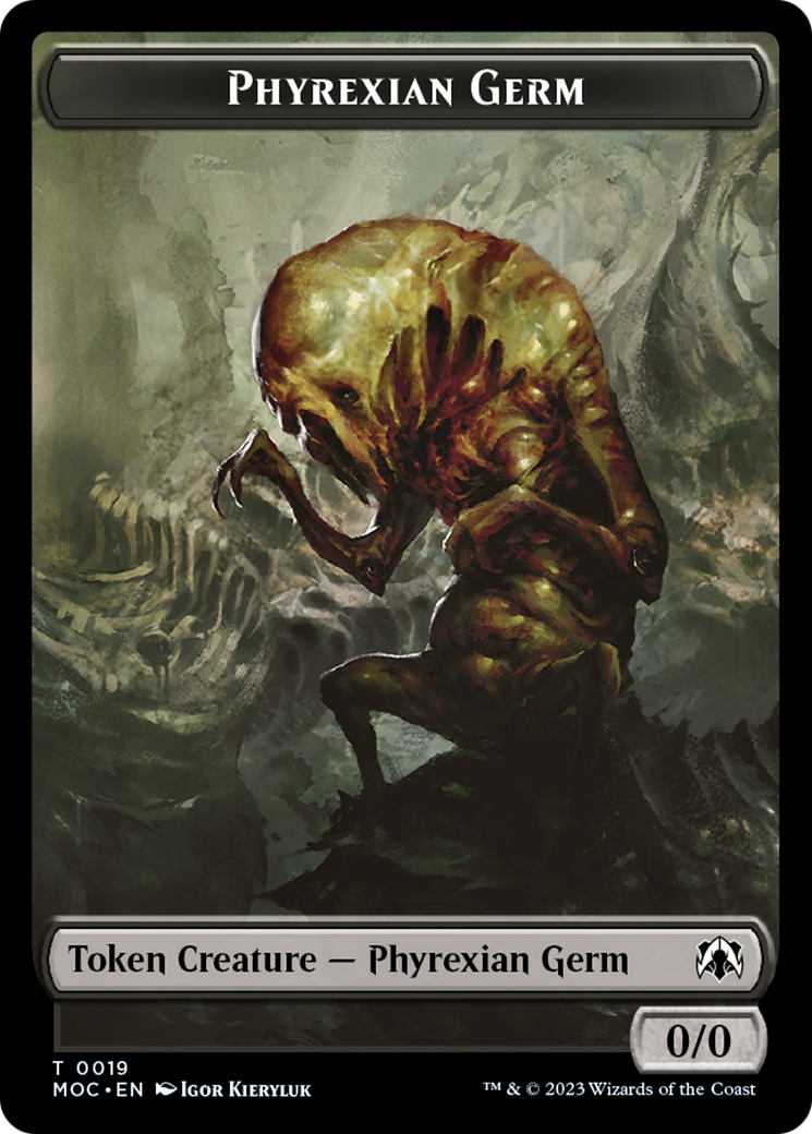 Phyrexian Germ // Myr Double-Sided Token [March of the Machine Commander Tokens] | Mindsight Gaming