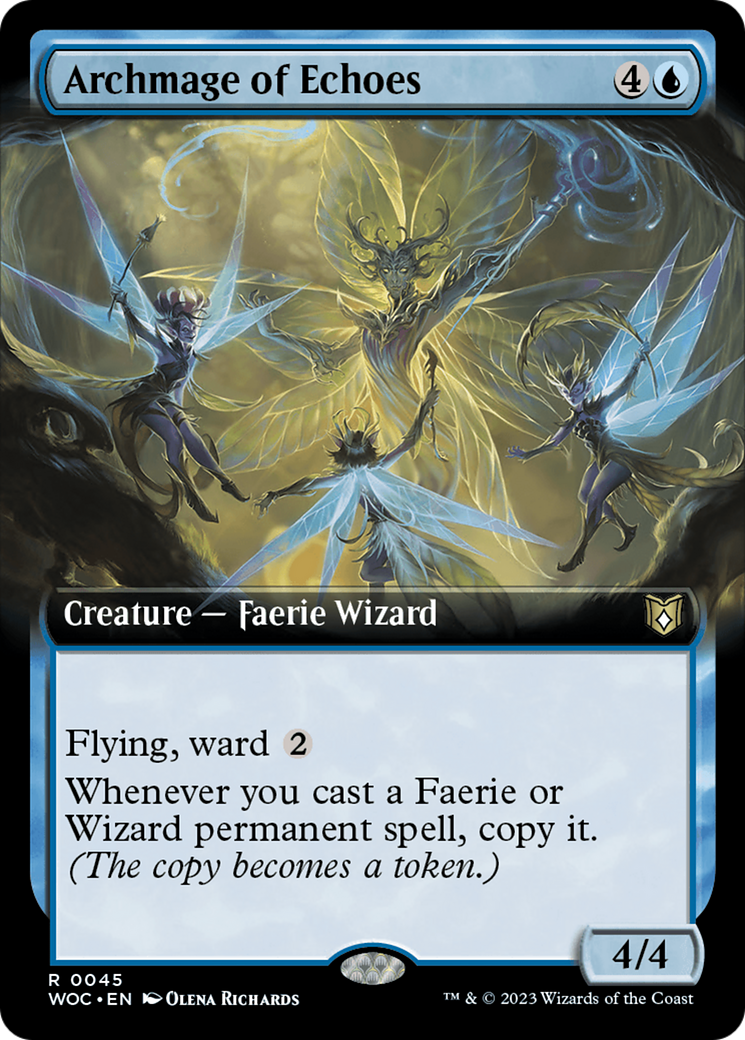 Archmage of Echoes (Extended Art) [Wilds of Eldraine Commander] | Mindsight Gaming