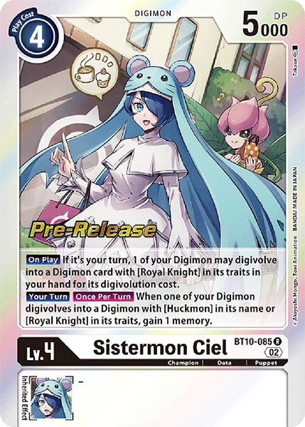Sistermon Ciel [BT10-085] [Xros Encounter Pre-Release Cards] | Mindsight Gaming