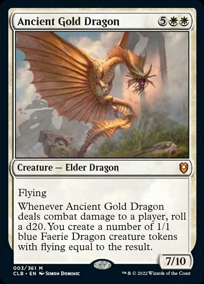 Ancient Gold Dragon [Commander Legends: Battle for Baldur's Gate] | Mindsight Gaming