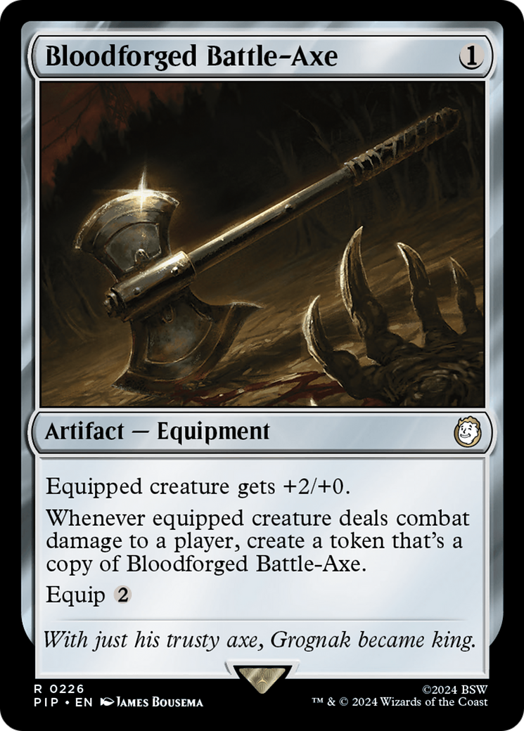 Bloodforged Battle-Axe [Fallout] | Mindsight Gaming