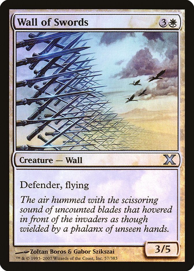 Wall of Swords (Premium Foil) [Tenth Edition] | Mindsight Gaming