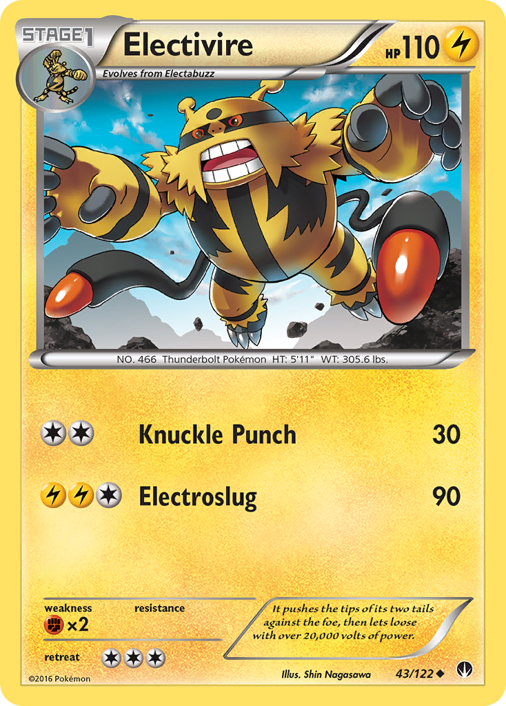 Electivire (43/122) [XY: BREAKpoint] | Mindsight Gaming
