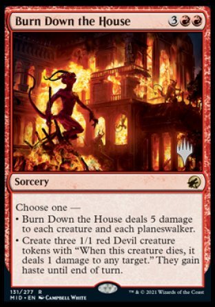 Burn Down the House (Promo Pack) [Innistrad: Midnight Hunt Promos] | Mindsight Gaming
