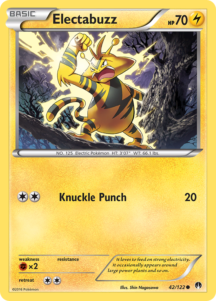 Electabuzz (42/122) [XY: BREAKpoint] | Mindsight Gaming