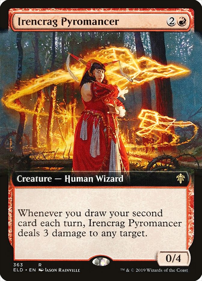 Irencrag Pyromancer (Extended Art) [Throne of Eldraine] | Mindsight Gaming