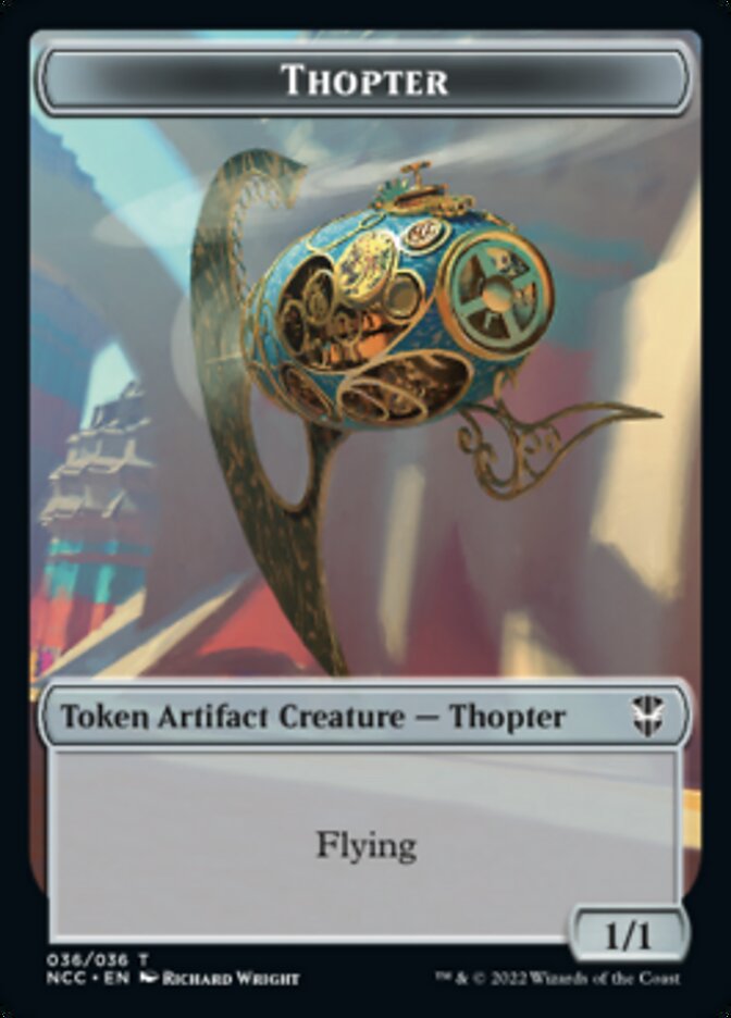 Thopter // Treasure (013) Double-sided Token [Streets of New Capenna Commander Tokens] | Mindsight Gaming