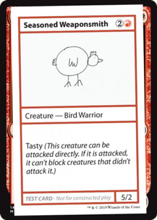 Seasoned Weaponsmith (2021 Edition) [Mystery Booster Playtest Cards] | Mindsight Gaming