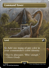 Command Tower // Commander Tower (Borderless) [Jurassic World Collection] | Mindsight Gaming