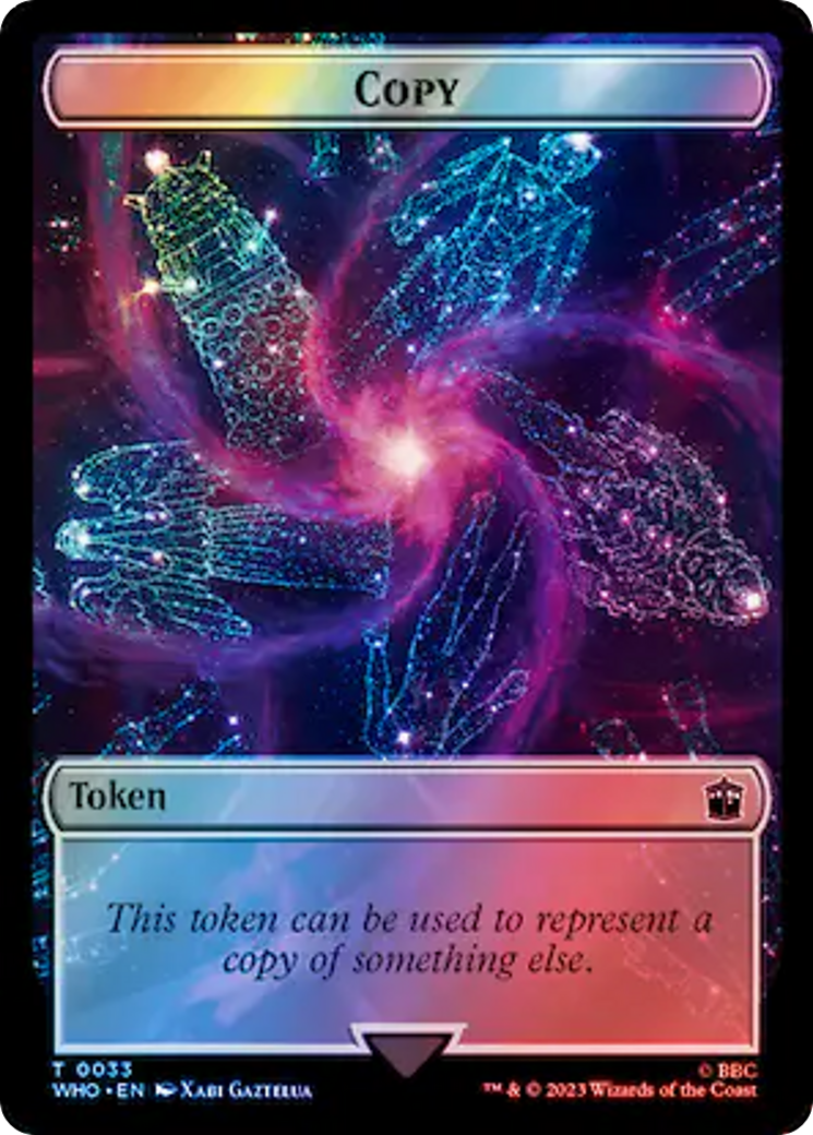 Copy // Clue (0055) Double-Sided Token (Surge Foil) [Doctor Who Tokens] | Mindsight Gaming