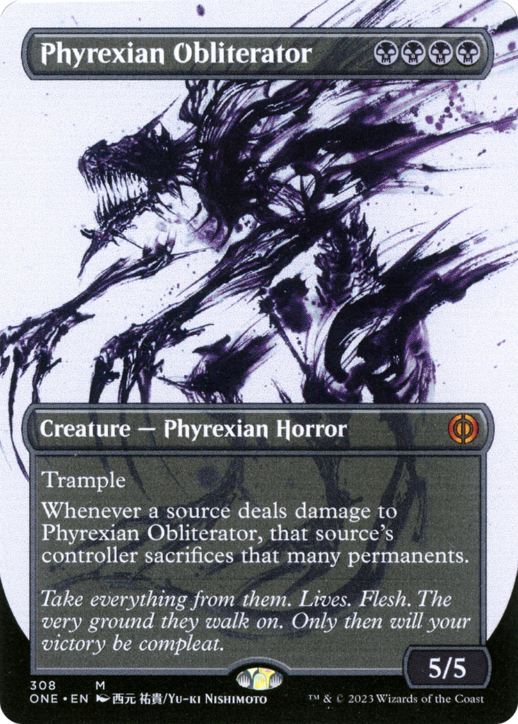 Phyrexian Obliterator (Borderless Ichor) [Phyrexia: All Will Be One] | Mindsight Gaming