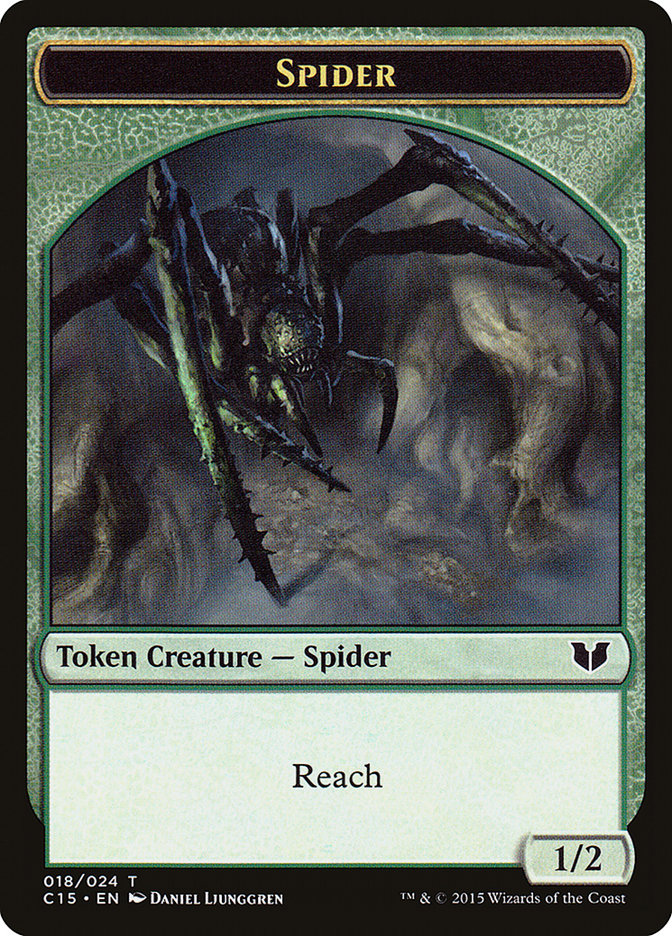 Bear // Spider Double-Sided Token [Commander 2015 Tokens] | Mindsight Gaming