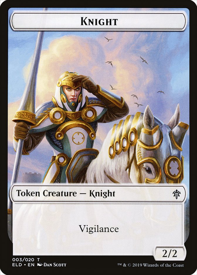 Knight [Throne of Eldraine Tokens] | Mindsight Gaming