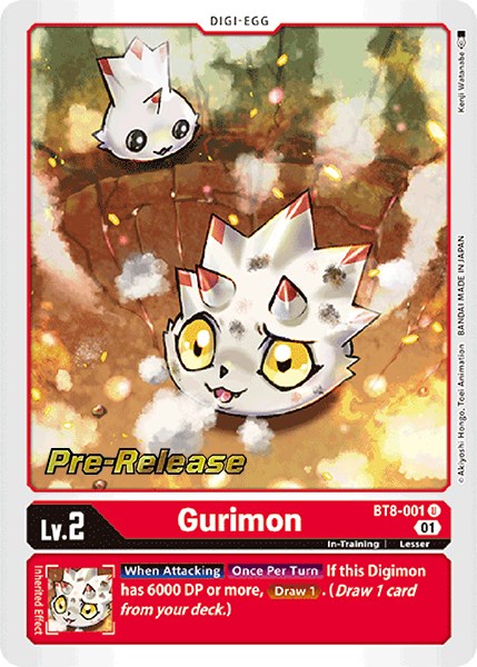 Gurimon [BT8-001] [New Awakening Pre-Release Cards] | Mindsight Gaming