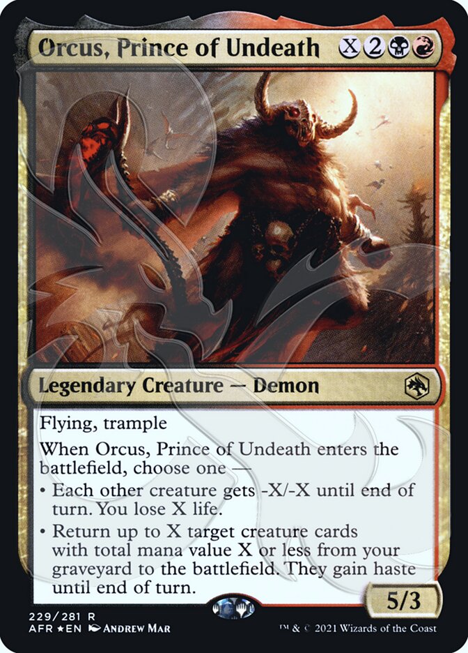 Orcus, Prince of Undeath (Ampersand Promo) [Dungeons & Dragons: Adventures in the Forgotten Realms Promos] | Mindsight Gaming