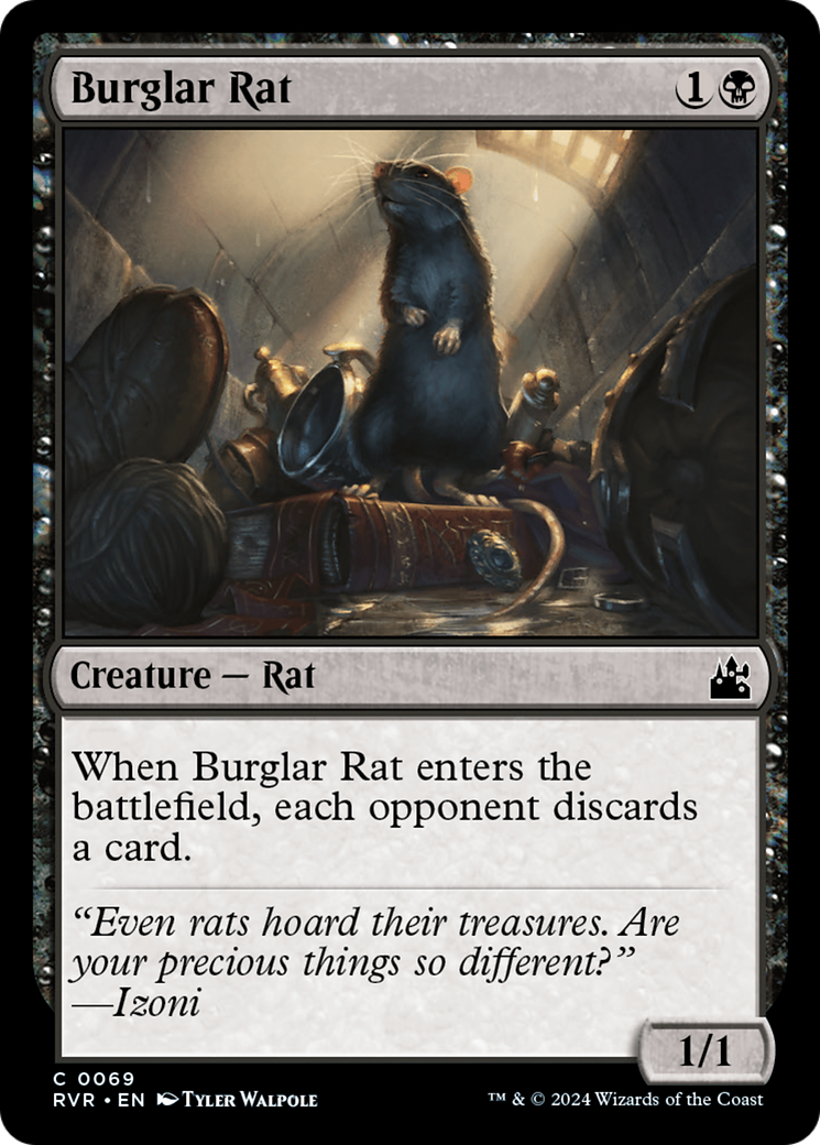 Burglar Rat [Ravnica Remastered] | Mindsight Gaming
