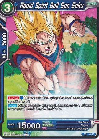 Rapid Spirit Ball Son Goku (Starter Deck - The Awakening) [SD1-04] | Mindsight Gaming