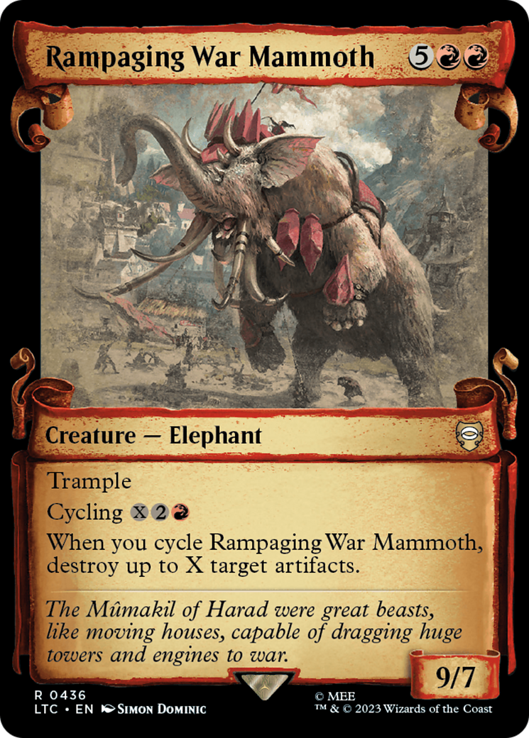 Rampaging War Mammoth [The Lord of the Rings: Tales of Middle-Earth Commander Showcase Scrolls] | Mindsight Gaming